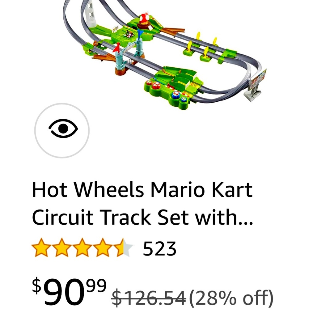Hot wheels Mario racer track